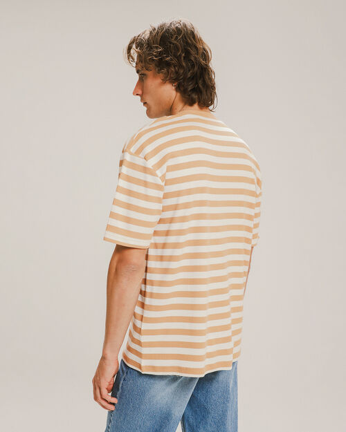 Playera Fit Relajado Rayas
